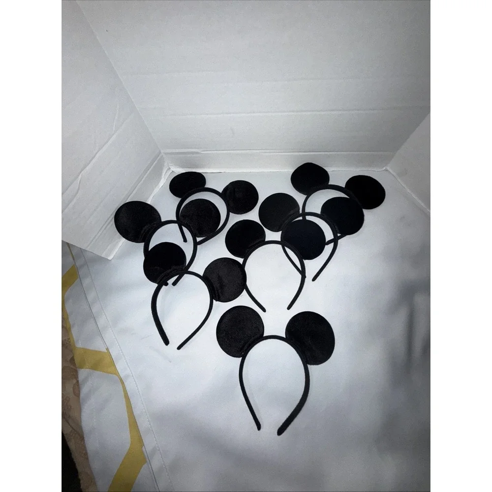 Mickey Mouse Ears , Felted ,handmade, Lot Of 7 , Vacation Or Halloween , Cosplay